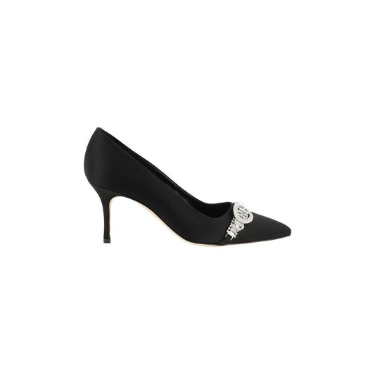 Manolo Blahnik Asapump Satin Pumps Manolo Blahnik