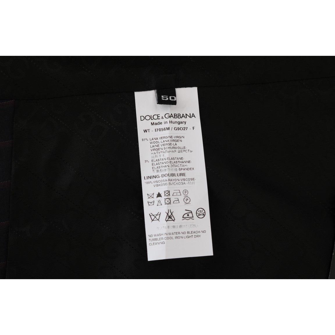 Dolce & Gabbana Blue Wool Stretch Vest Dolce & Gabbana