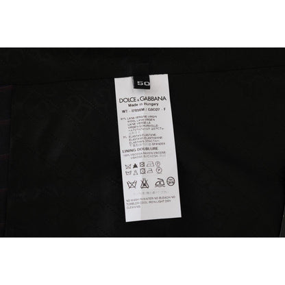 Dolce & Gabbana Blue Wool Stretch Vest Dolce & Gabbana