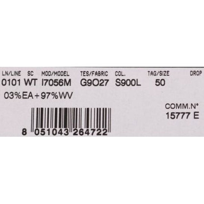 Dolce & Gabbana Blue Wool Stretch Vest Dolce & Gabbana