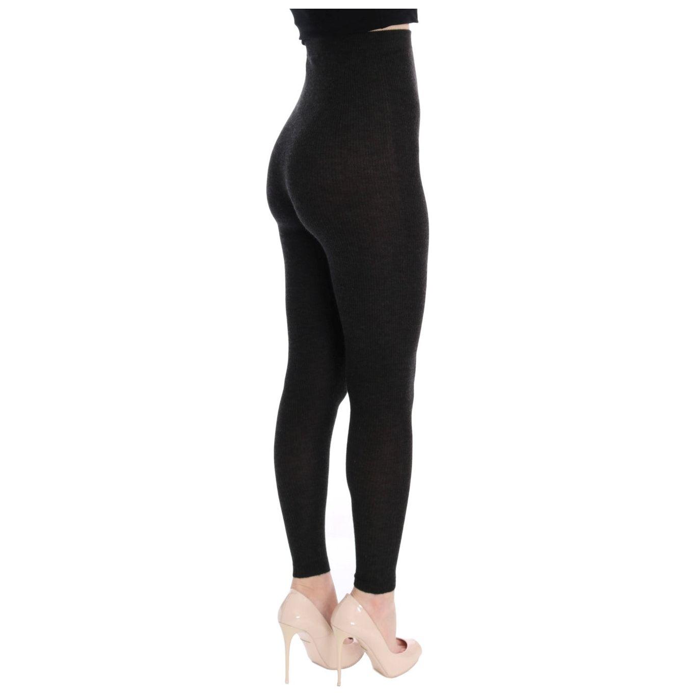 Dolce & Gabbana Elegant High-Waist Cashmere Tights Pants Dolce & Gabbana