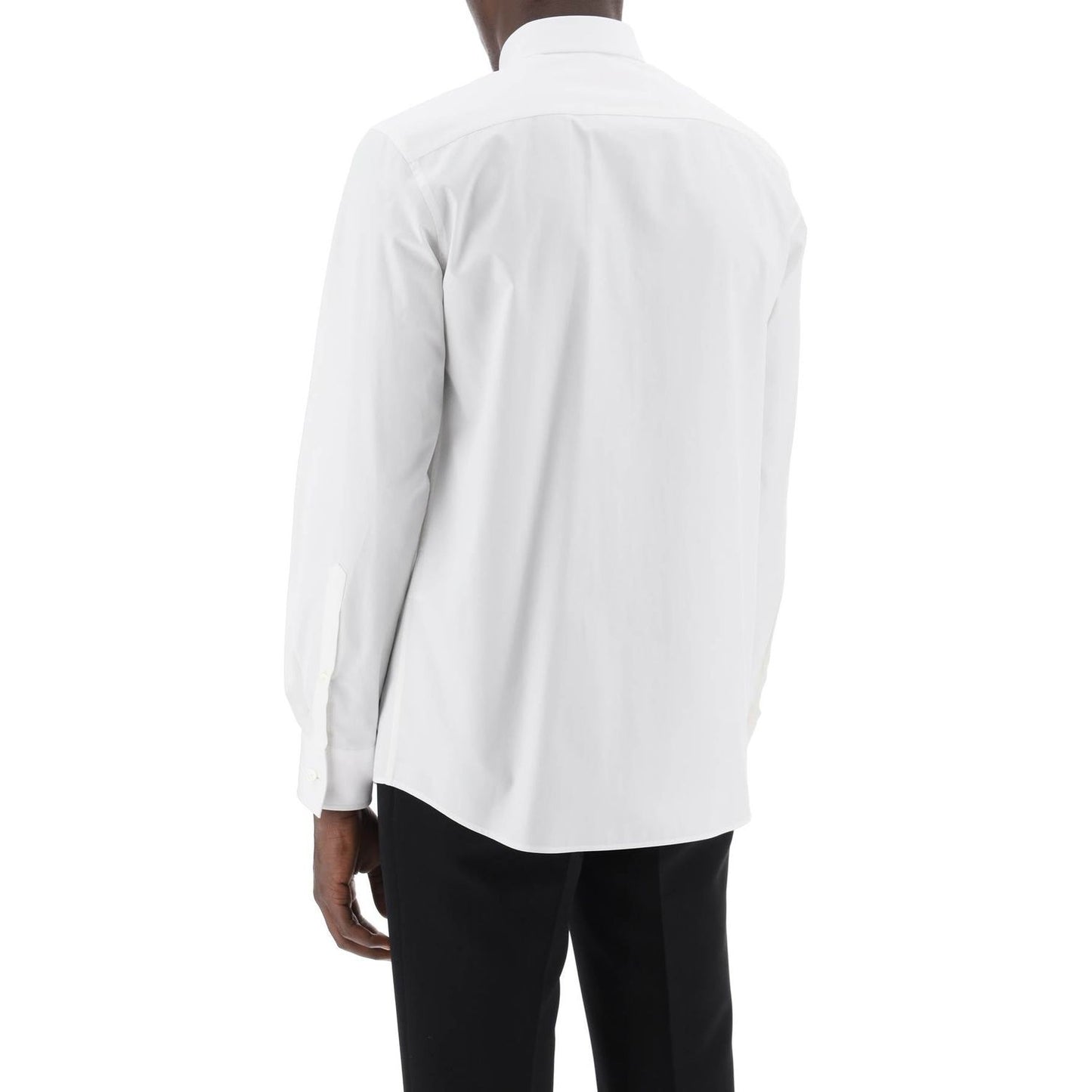 Valentino Garavani poplin shirt with flower patch detail Shirts Valentino Garavani