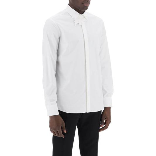 Valentino Garavani poplin shirt with flower patch detail Shirts Valentino Garavani