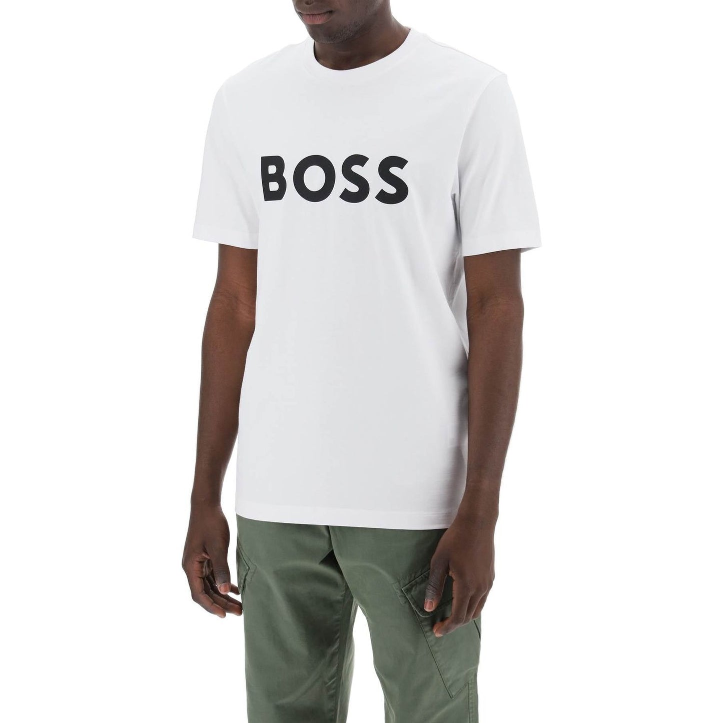 Boss tiburt 354 logo print t-shirt Topwear Boss