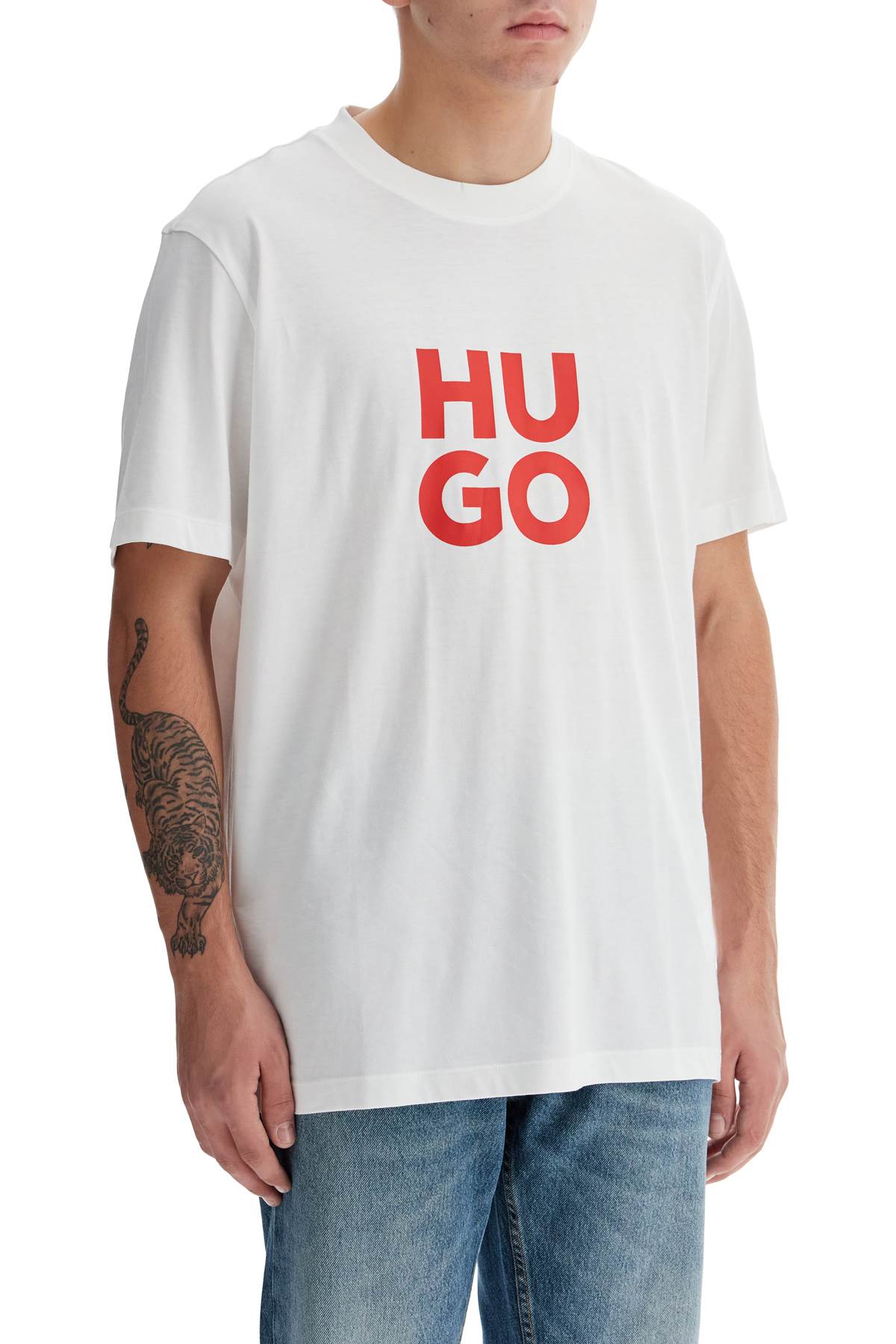 Hugo t-shirt with logo print Topwear Hugo