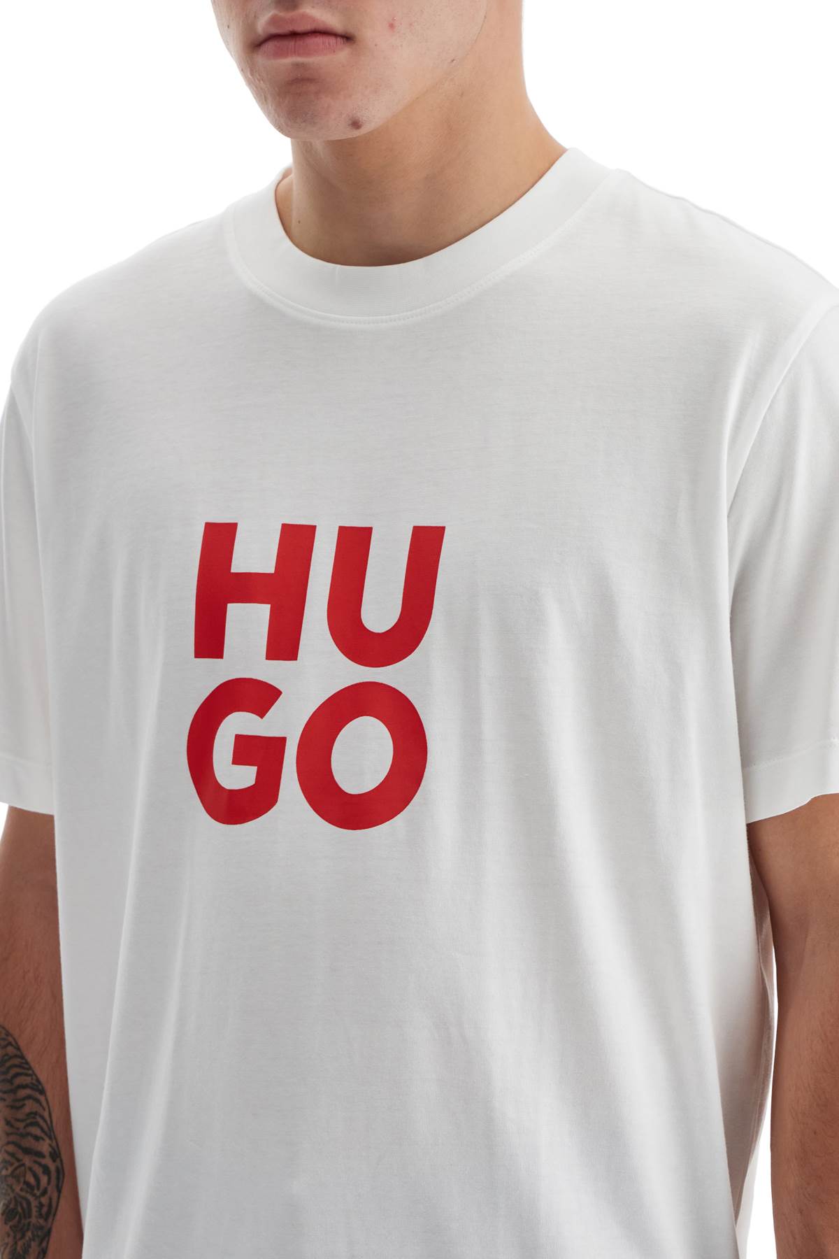 Hugo t-shirt with logo print Topwear Hugo