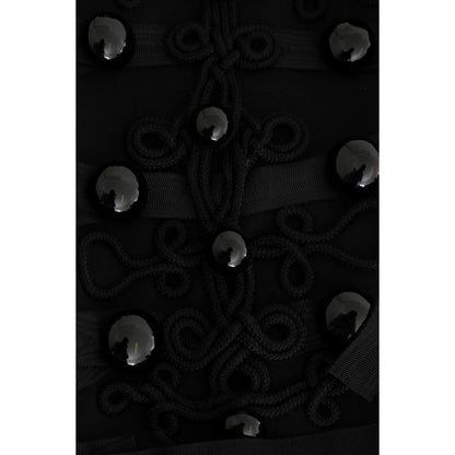 Dolce & Gabbana Black Wool Trench Jacket