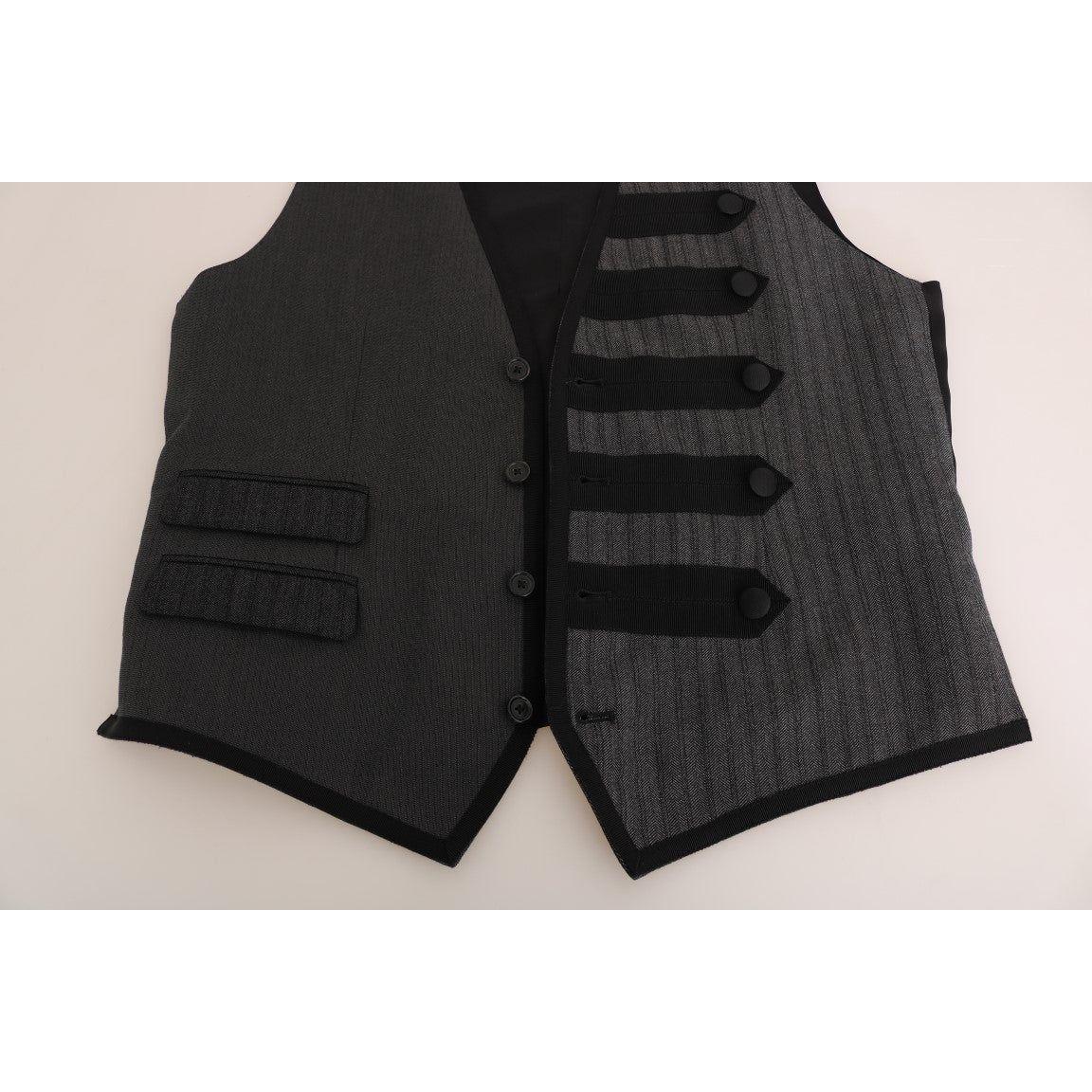 优雅灰色 Torrero 图案正装背心