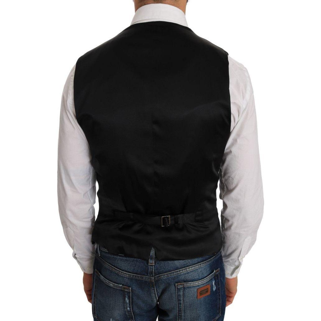 优雅圆点黑色连衣裙背心