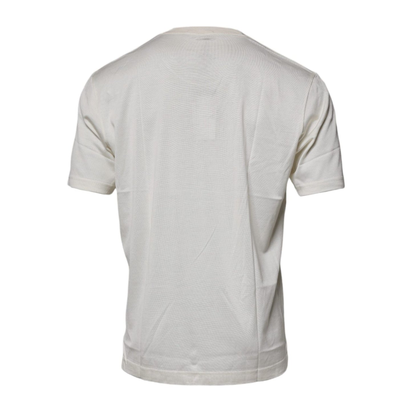 Dolce & Gabbana Off White Crew Neck Short Sleeve T-shirt