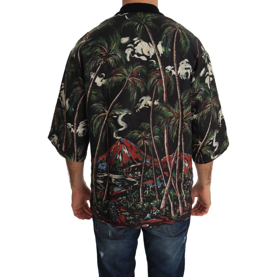 西西里火山图案 Polo 衫