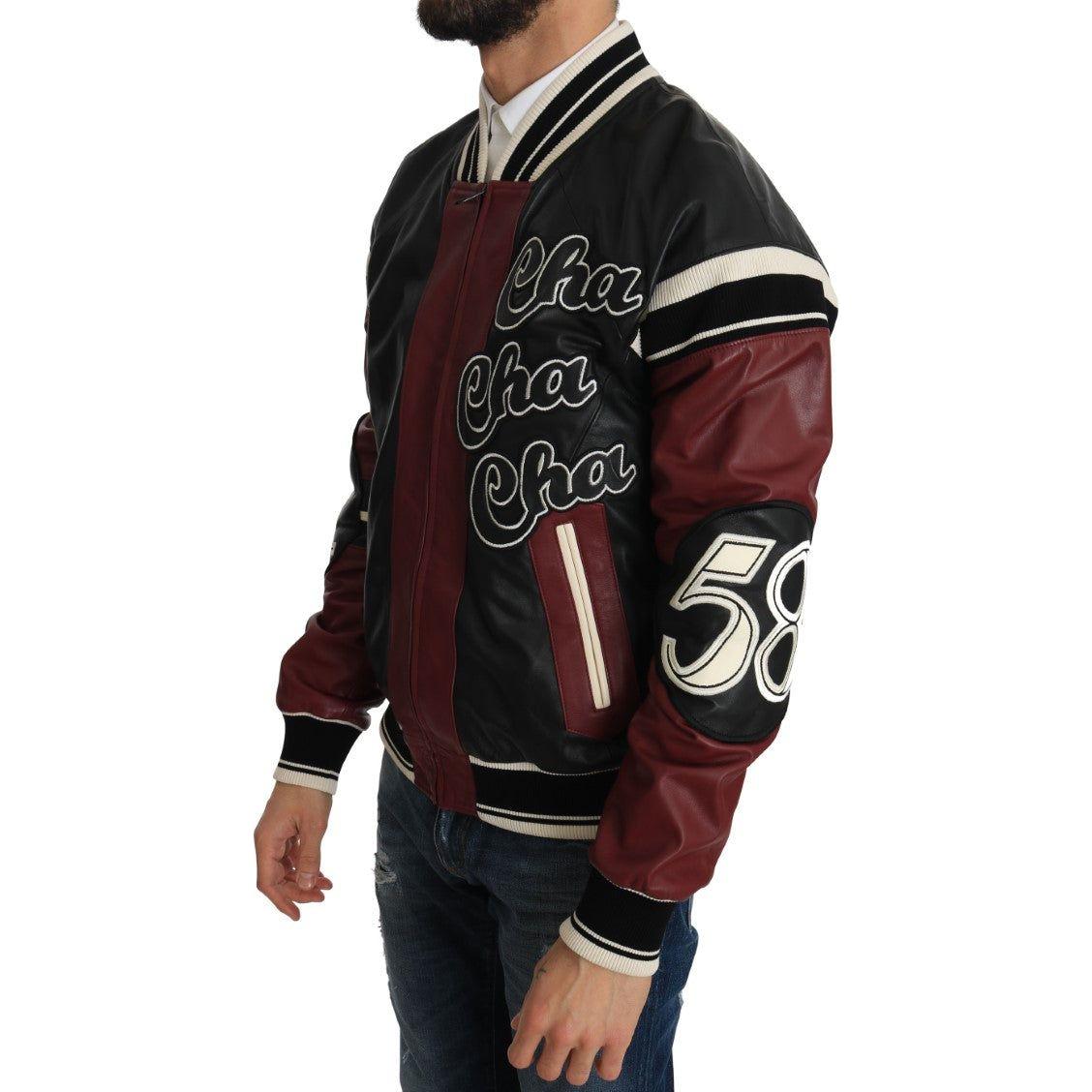 Dolce & Gabbana Exquisite Sheepskin Leather Bomber Jacket MAN COATS & JACKETS Dolce & Gabbana