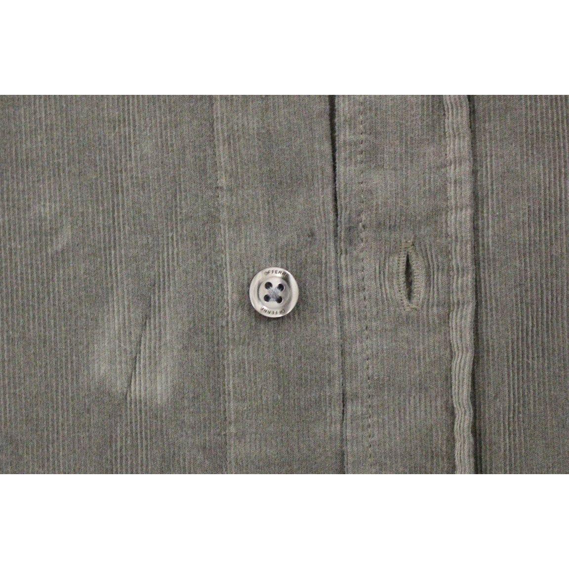 时尚绿色棉质休闲男士衬衫