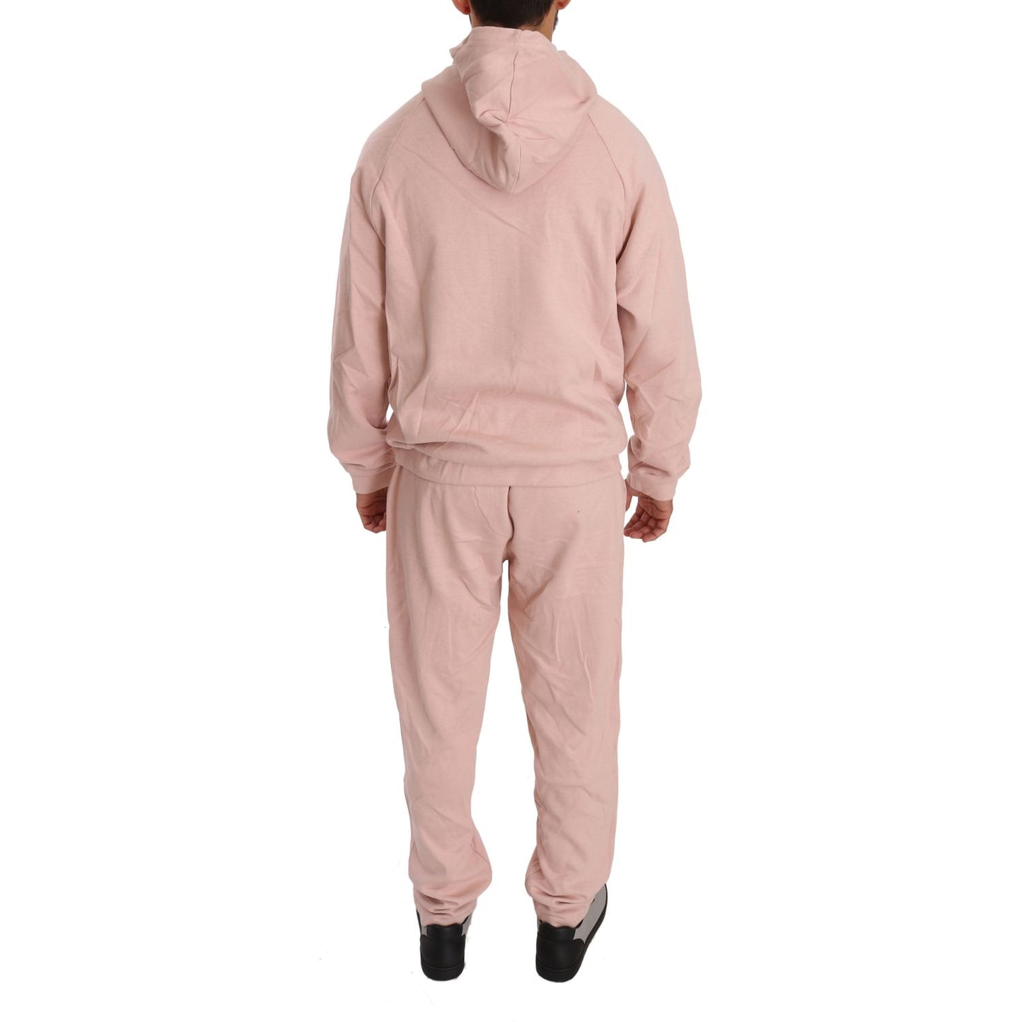 Billionaire Italian Couture Elegant Pink Cotton Sweatsuit Luxury Comfort Billionaire Italian Couture