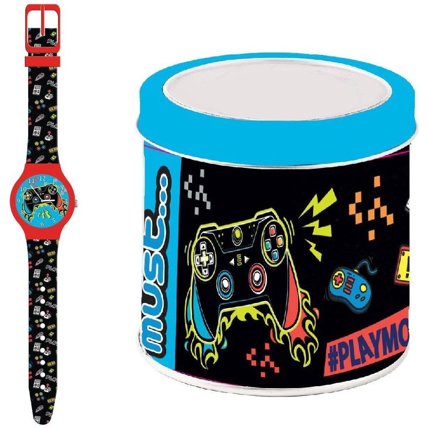 KID WATCH Mod. MUST - Tin Box WATCHES CARTOON