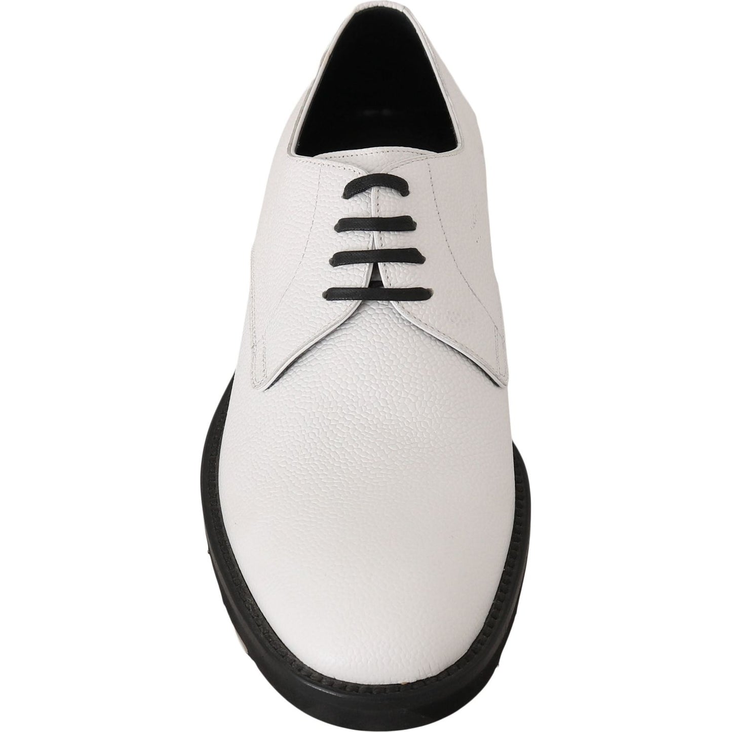 Dolce & Gabbana Elegant White Formal Leather Shoes Dolce & Gabbana