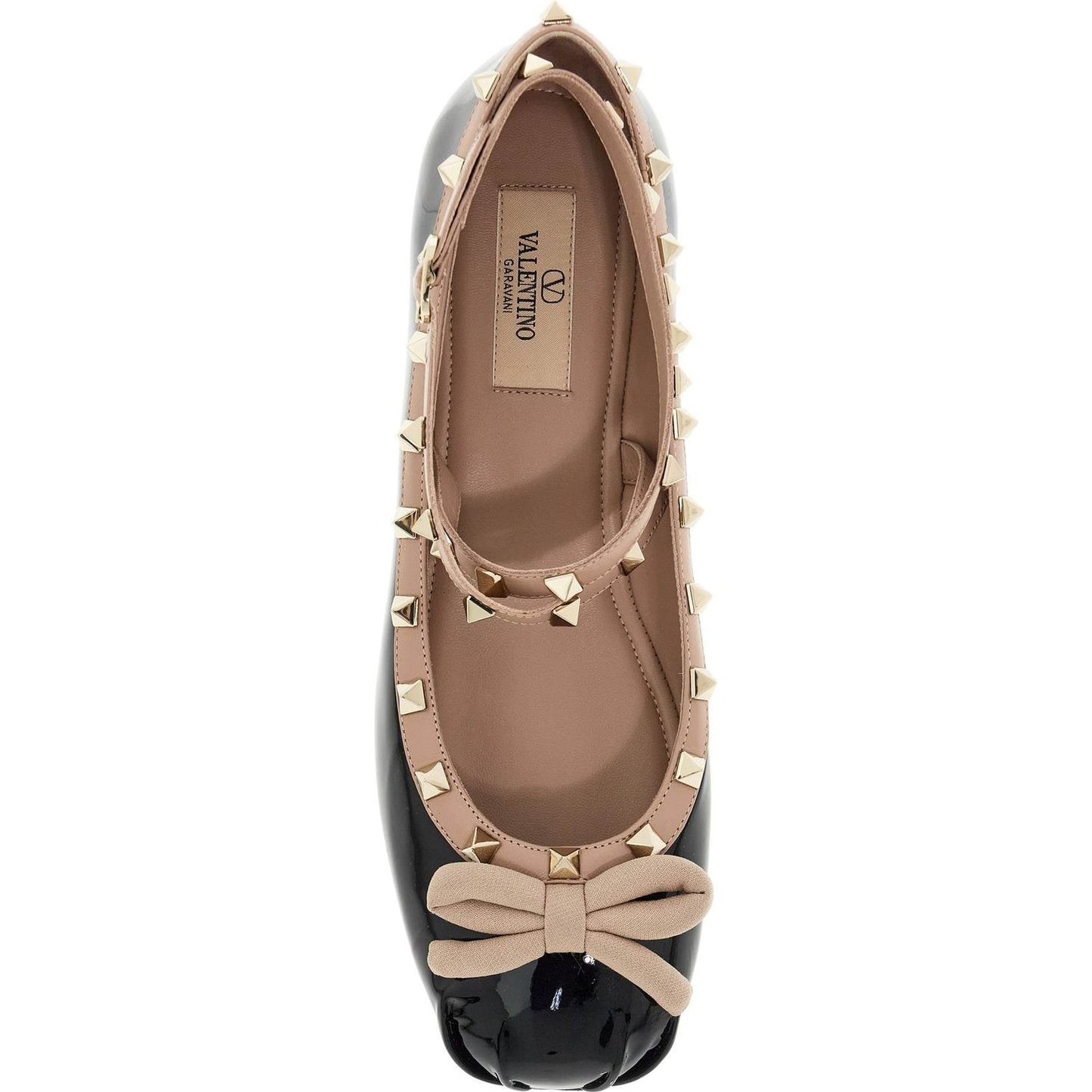 Valentino Garavani 'rockstud patent leather ball Flat Shoes Valentino Garavani