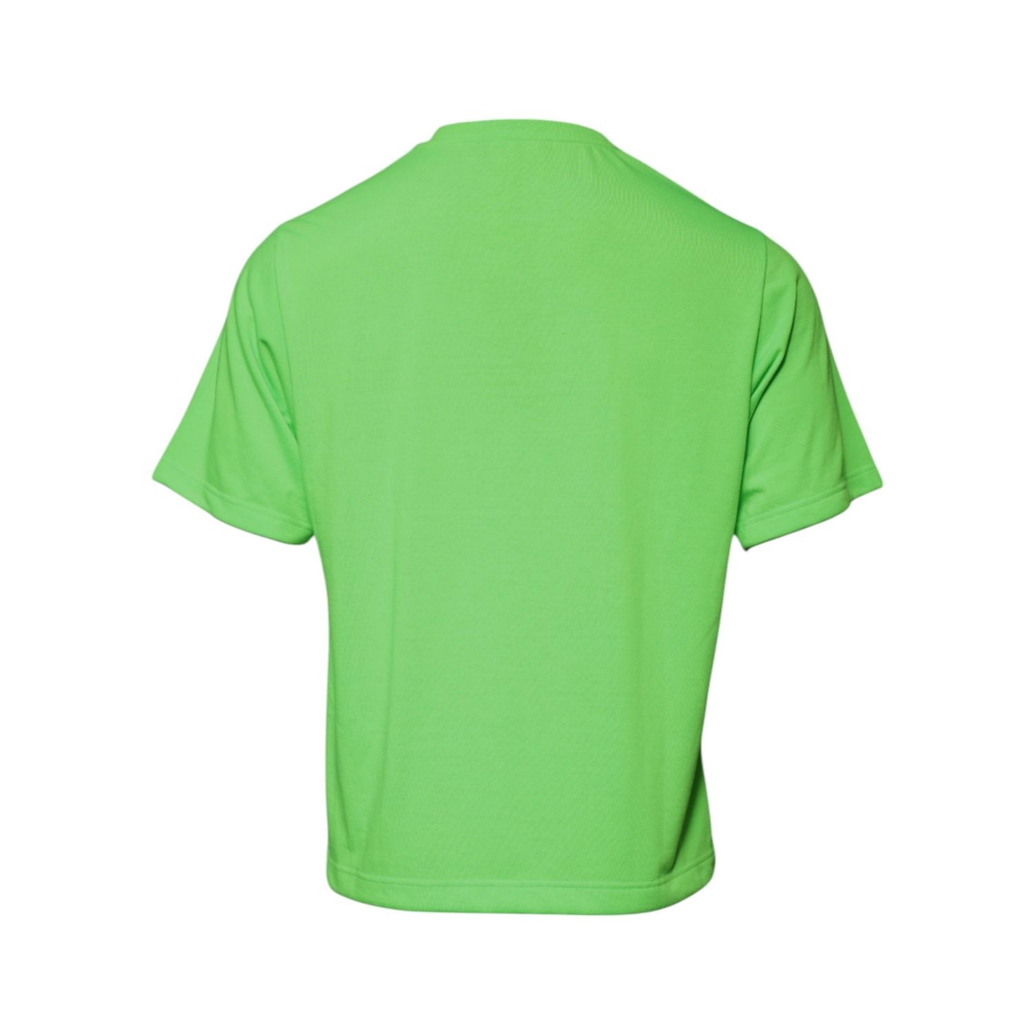 Dolce & Gabbana Green Logo Polyester Crew Neck T-shirt