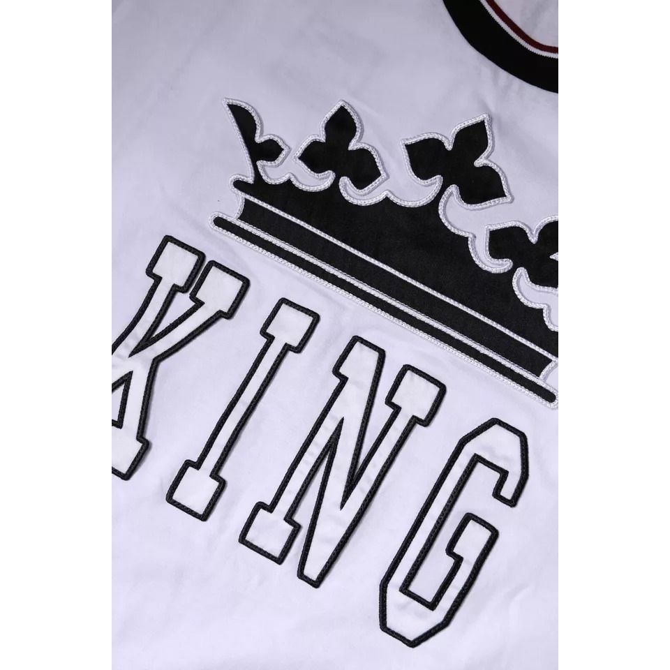 Dolce & Gabbana White Jersey Crew Neck Short Sleeves T-shirt