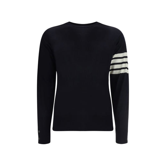 Thom Browne Blue Fleece Wool Sweatshirt