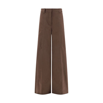 The Latest Brown Cotton Casual Pants
