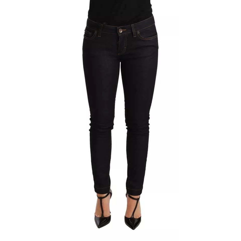 Dolce & Gabbana Blue Cotton Stretch Slim Fit Denim Jeans