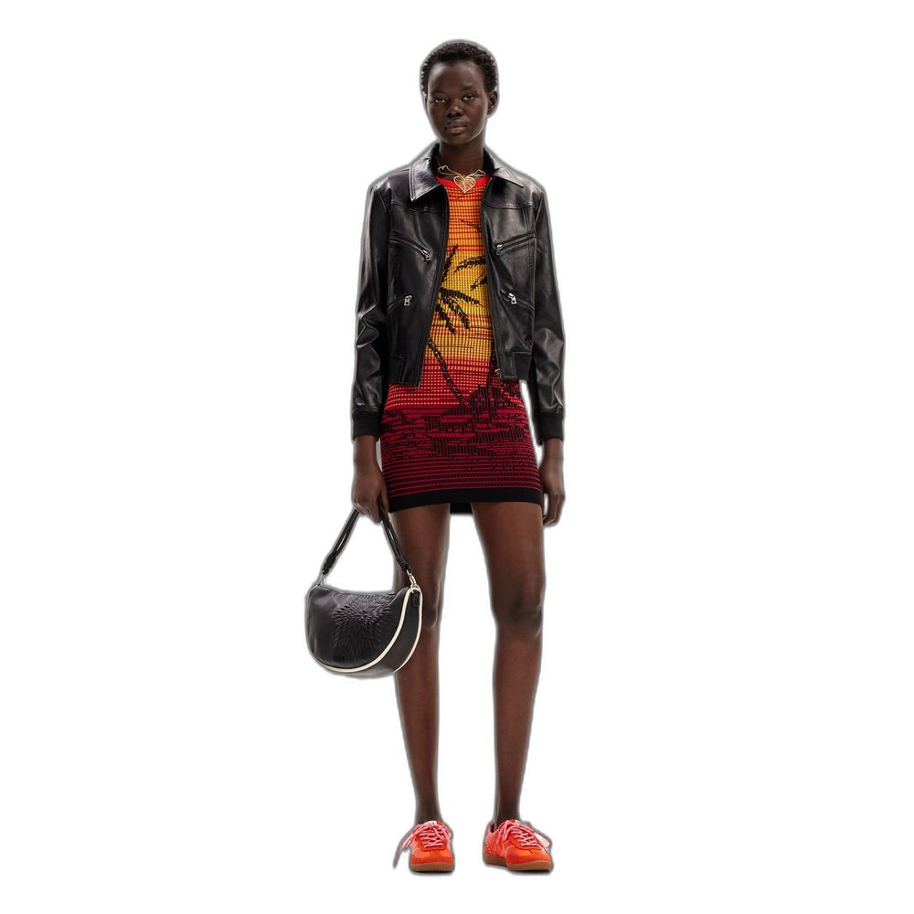 Desigual Multicolor Viscose Midi Dress