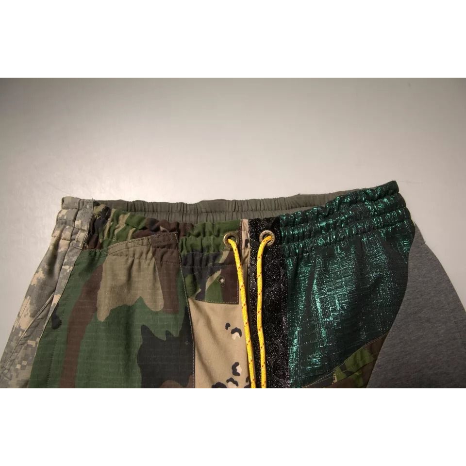 Dolce & Gabbana Multicolor Patchwork Cotton Jogger Sweatpants Pants