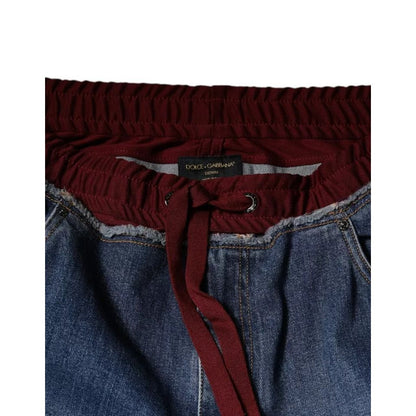 Dolce & Gabbana Blue Cotton Stretch Straight Denim Jeans