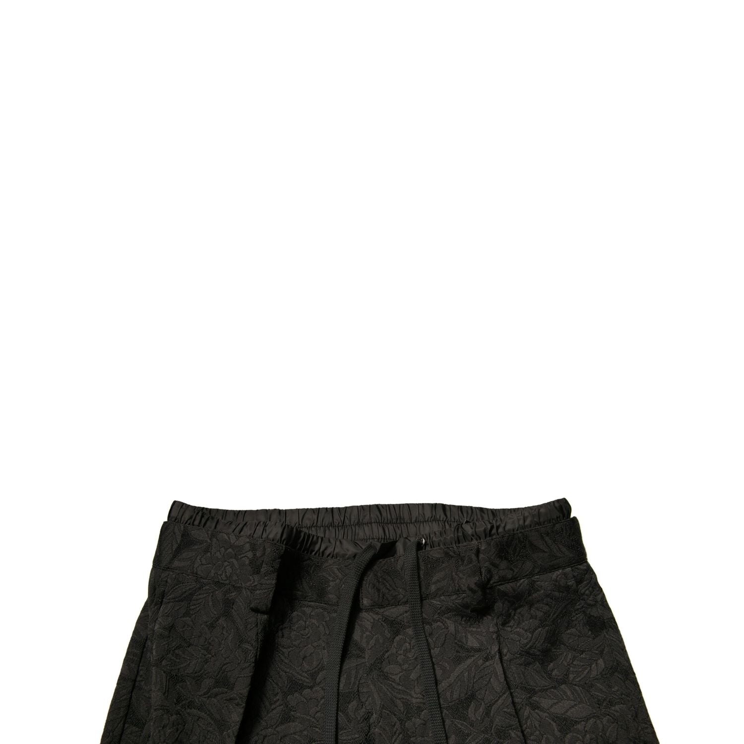 Dolce & Gabbana Black Brocade Polyester Skinny Men Dress Pants
