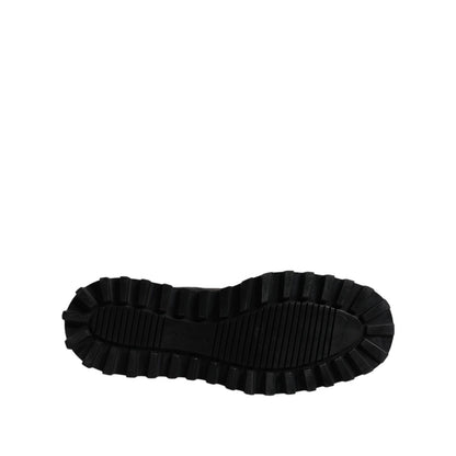 Dolce & Gabbana Black Chelsea Boots Leather Slip On Shoes Dolce & Gabbana