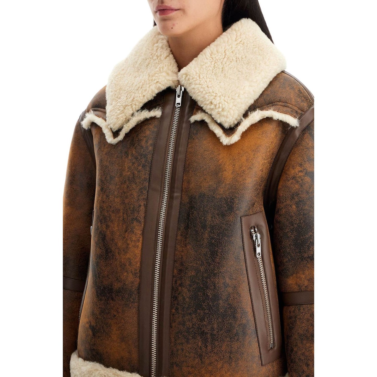 Stand Studio lessie faux shearling jacket Jackets Stand Studio