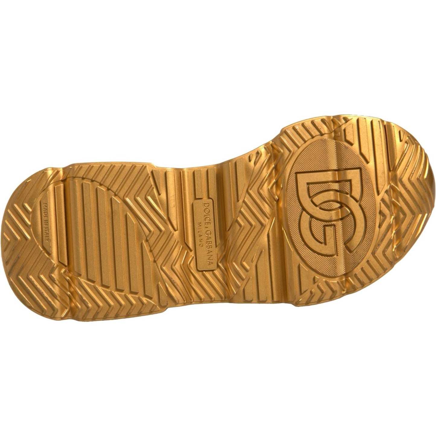 Dolce & Gabbana White Gold Daymaster Low Top Sneakers Shoes