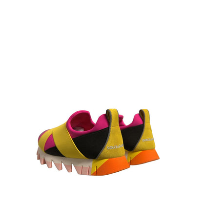 Dolce & Gabbana Multicolor Neoprene Elastic Ibiza Sneakers Shoes