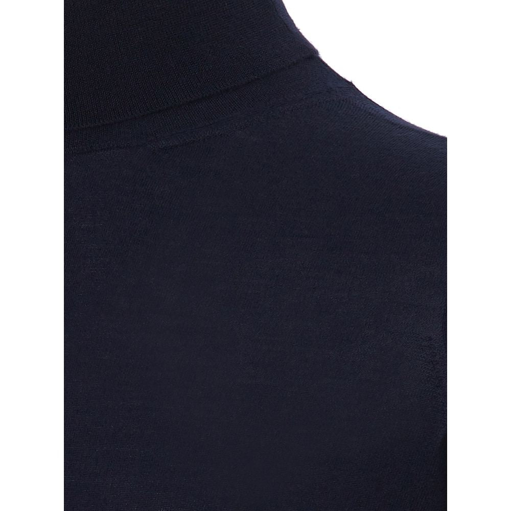 Colombo Blue Cashmere Turtleneck Colombo