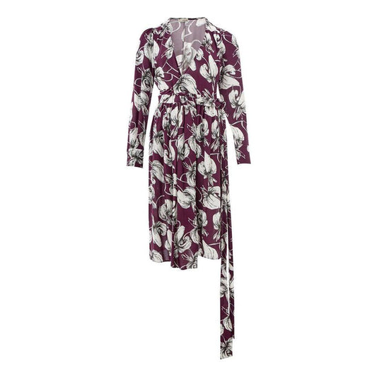 Lardini Purple Viscose Casual Dress Lardini