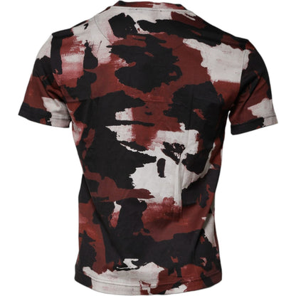 Dolce & Gabbana Multicolor Camouflage Crew Neck T-shirt