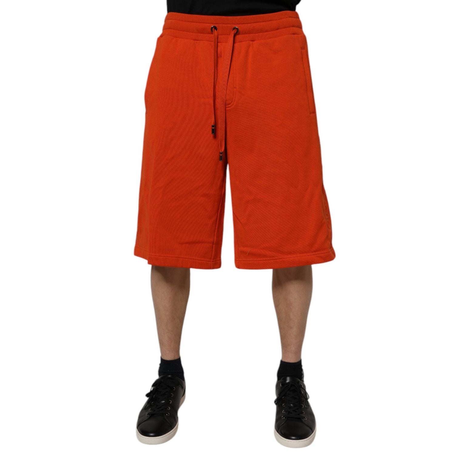 Dolce & Gabbana Red Cotton Blend Mid Waist Men Bermuda Shorts