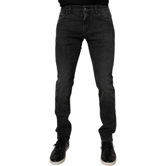 Dolce & Gabbana Black Cotton Stretch Skinny Men Denim Jeans 1728,67345645728,Black,Clothing,Dolce & Gabbana,IT44 | XS,IT54 | XL,Jeans & Pants - Men - Clothing,Jeans Denim - Clothing,Material: 98% Cotton 2% Elastane,Men,Men - Clothing,New with tags,Skinny