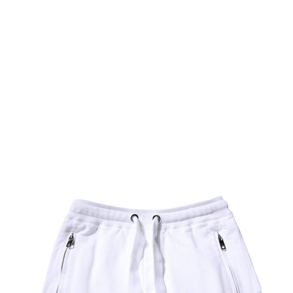 Dolce & Gabbana White Cotton Logo Jogger Pants