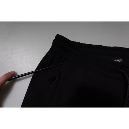 Dolce & Gabbana Black Cotton Jogger Jogging Pants