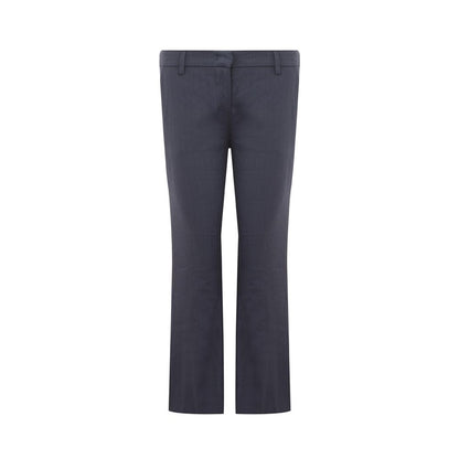 Lardini Blue Linen Casual Pants Lardini