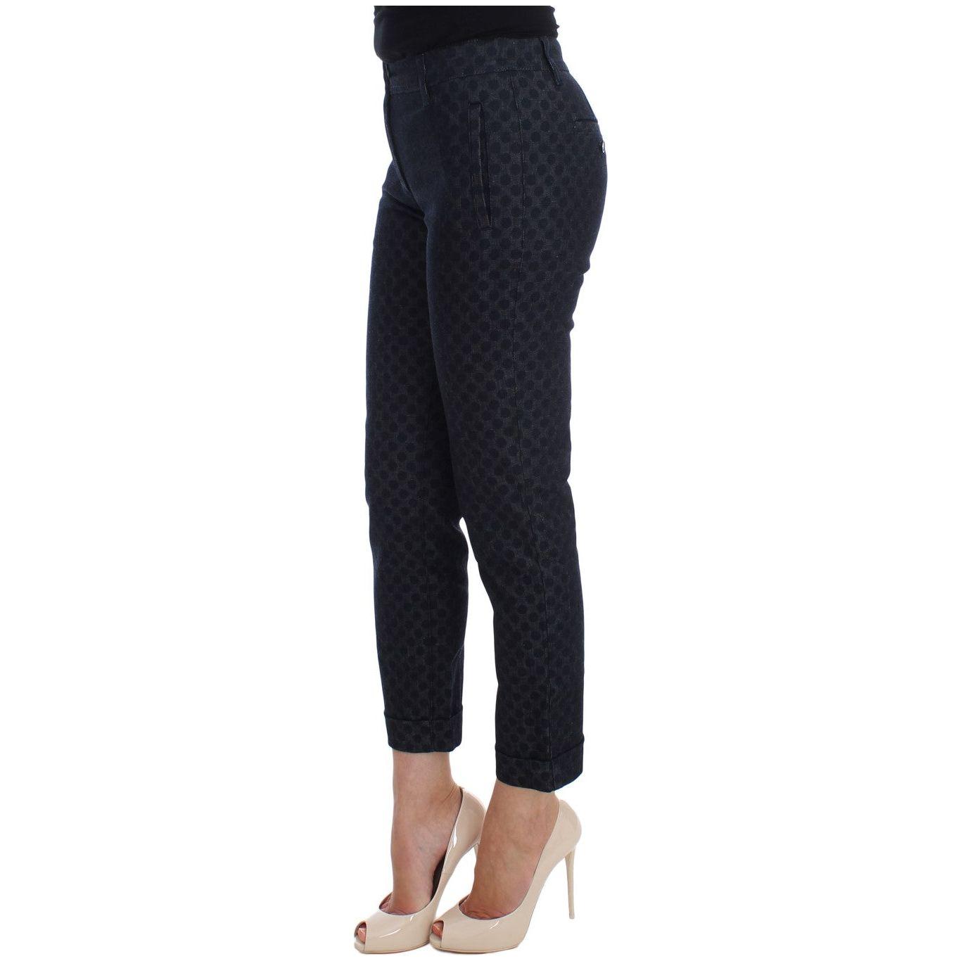 Dolce & Gabbana Chic Polka Dotted Capris Jeans Dolce & Gabbana