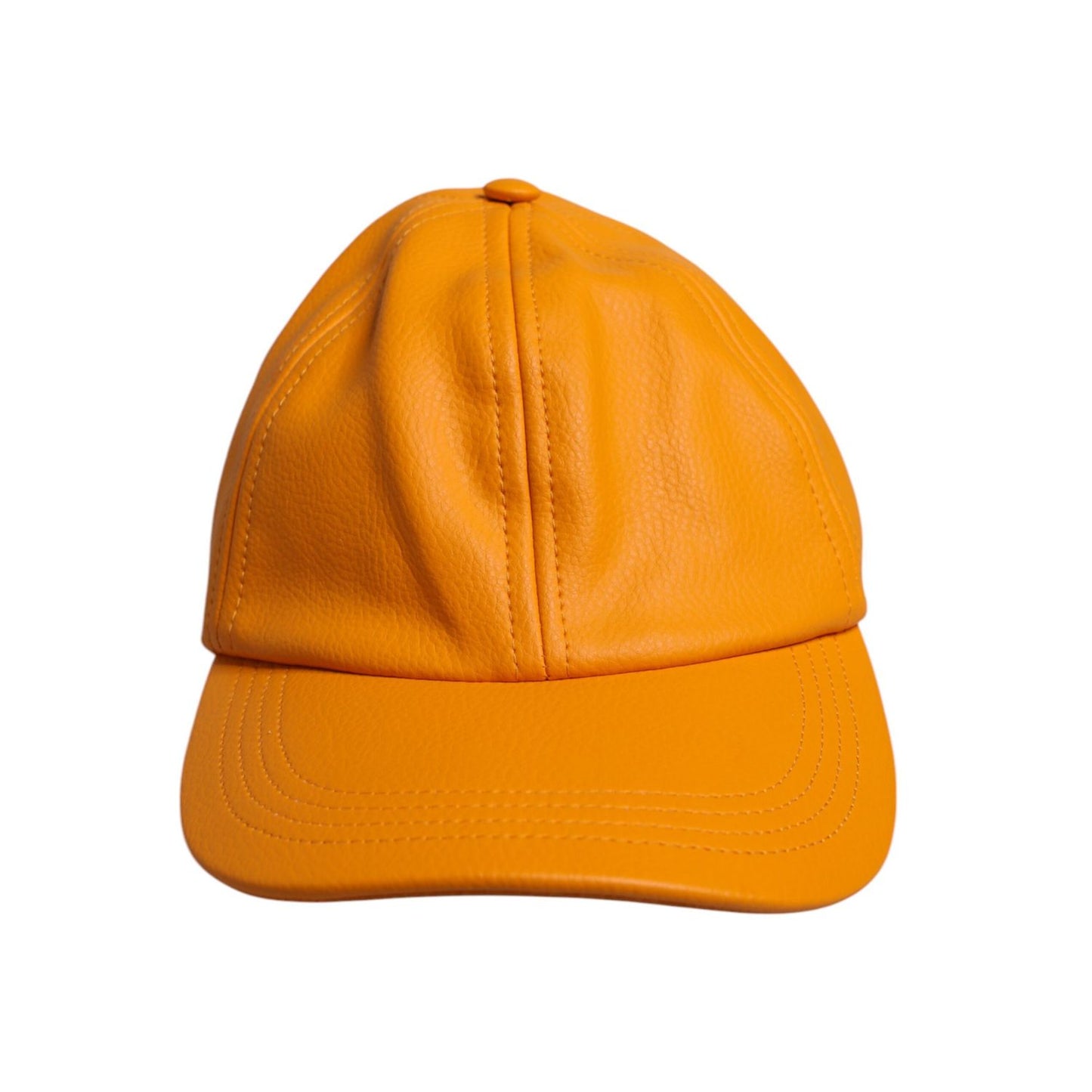 Dolce & Gabbana Orange Cotton 6 Panels Baseball Cap