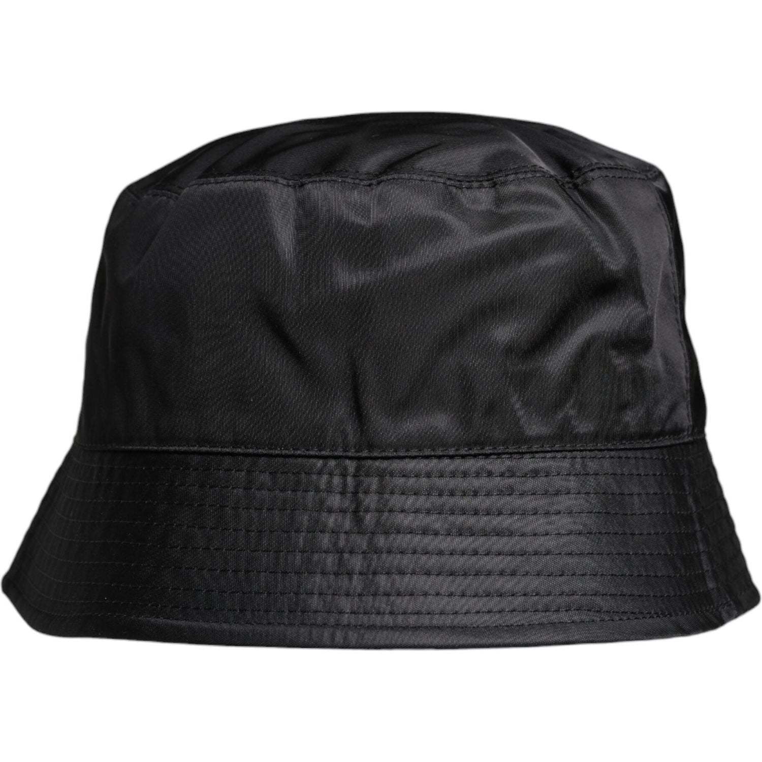 Dolce & Gabbana Black Cotton Wide Brim Bucket Hat