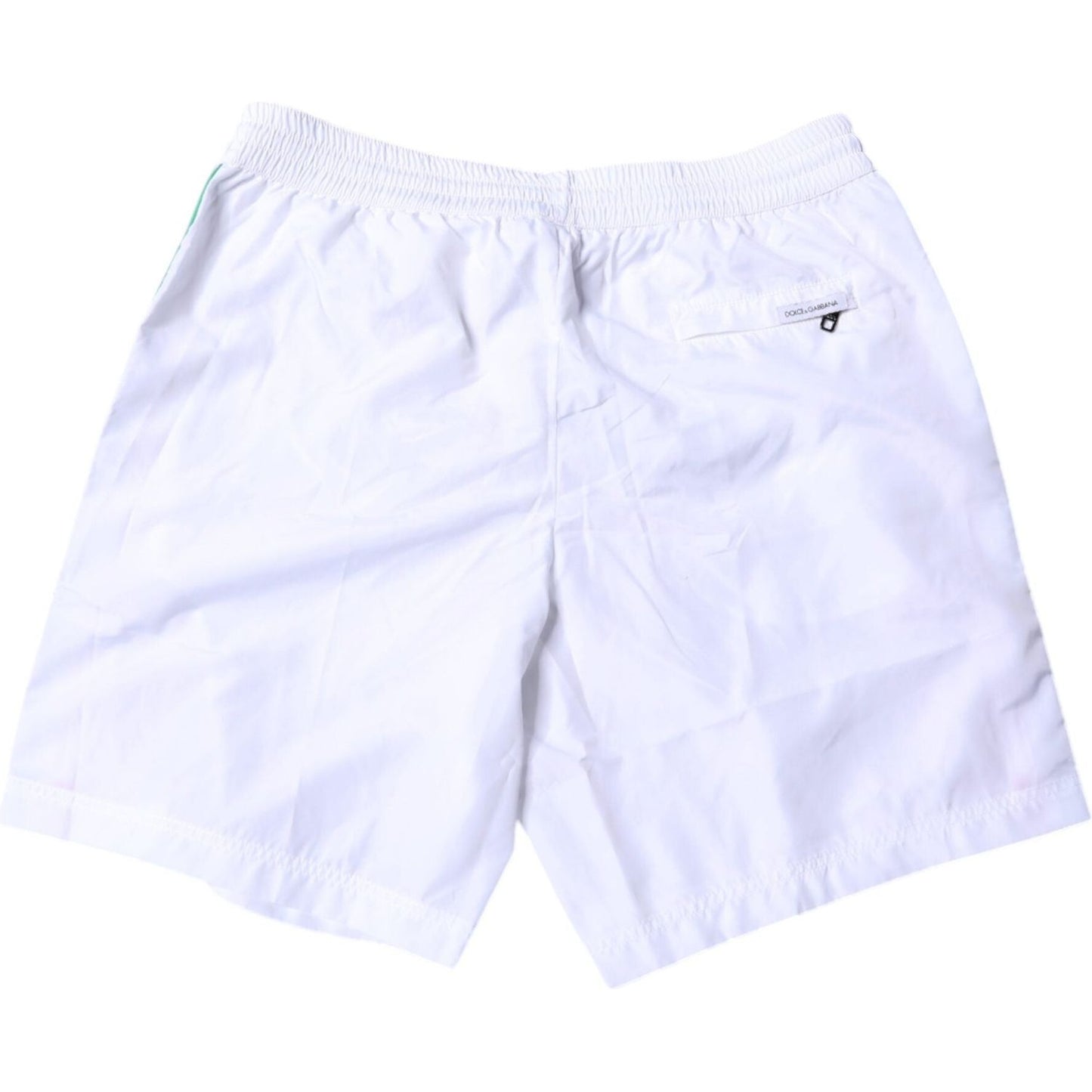 Dolce & Gabbana White Stripes Beachwear Shorts 2 Pc Swimwear
