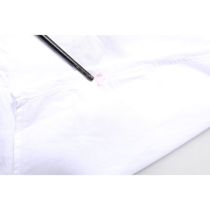 Dolce & Gabbana White GOLD CottonPoplin Bib Formal Dress Shirt