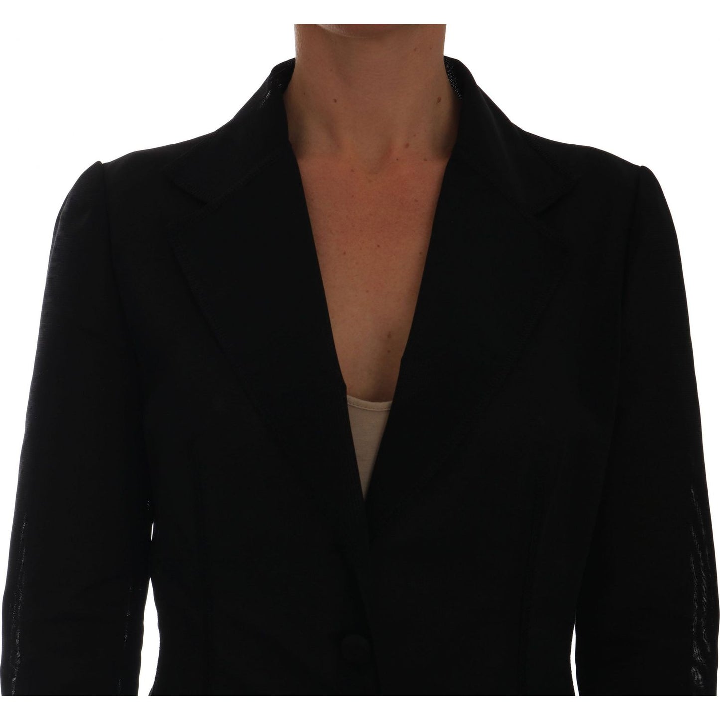 Dolce & Gabbana Semi-Transparent Darkgreen Nylon Blazer Dolce & Gabbana