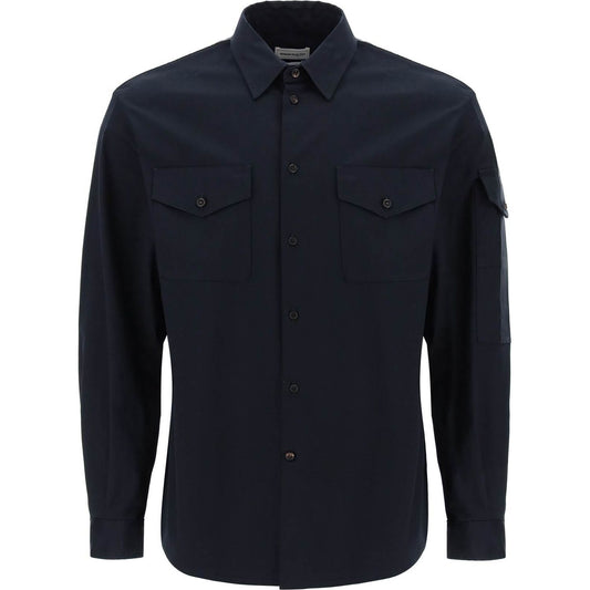 Alexander Mcqueen shirt with logo band on the sleeve Shirts Alexander Mcqueen