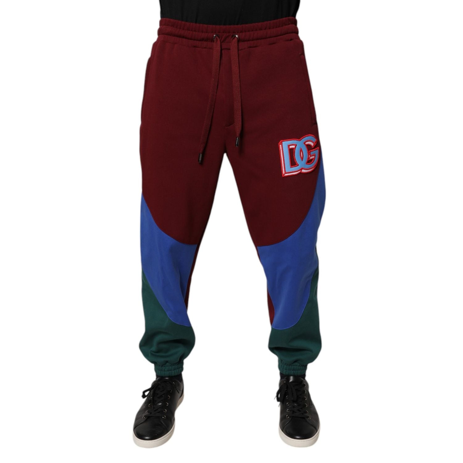 Dolce & Gabbana Multicolor Cotton Men Jogger Sweatpants Pants